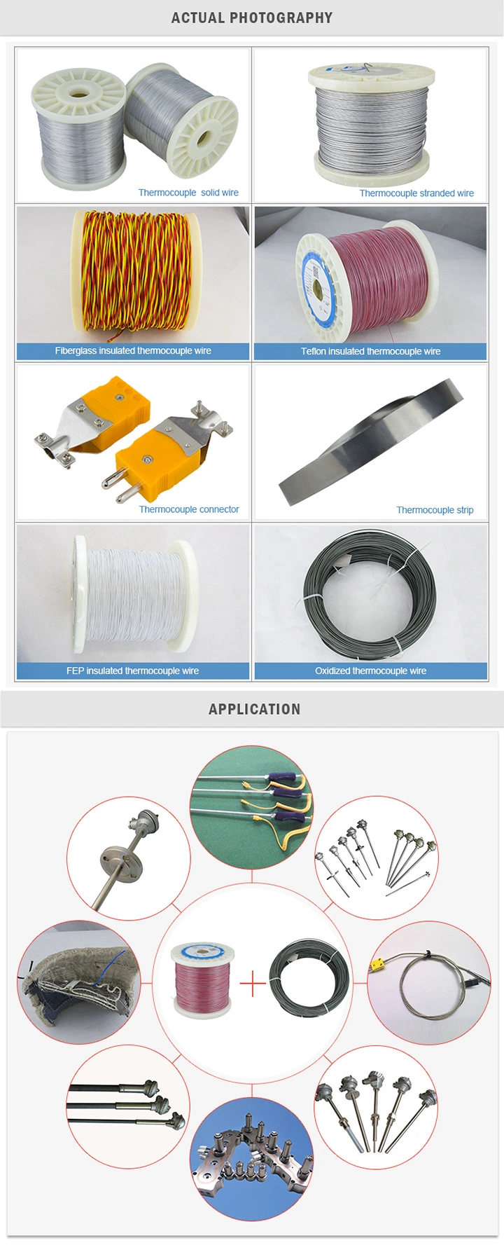 IEC standard K type Thermocouple Connector miniature ones ( type T)