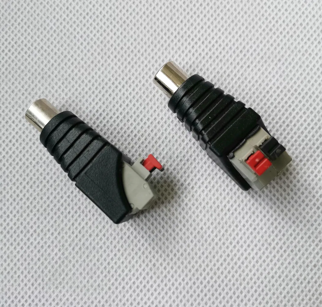 Quick Type RCA Female Connector for CCTV Camera