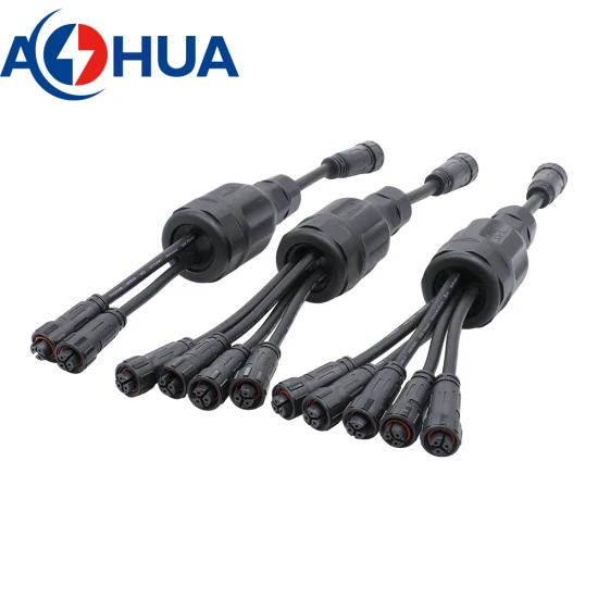 Aohua 1 entrée vers N sorties répartiteur de câble IP65 connecteur de Type Y en PVC 2 3 4 broches