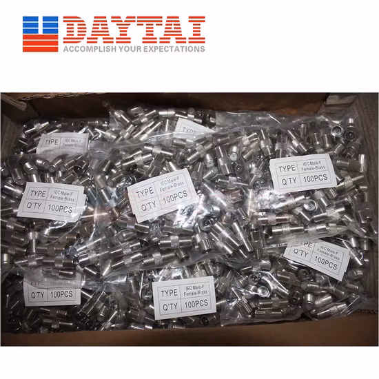 Adaptateur IEC mâle vers F femelle, connecteur CATV
