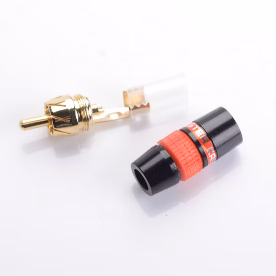 Connecteur RCA prise mâle RCA adaptateur de prise haut-parleur de haute qualité (R